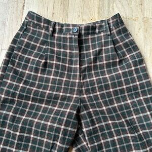 Plaid women’s trousers